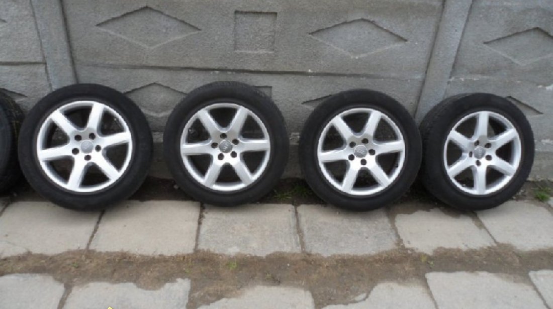 Ocaziee set de 4 jante de aliaj pe 16 originale dE AUDI model PAX DE AUDI A6 sau A4 cu tot cu cauciucurii de VARA marca MICEHELIN MARIMEA 215 650 R440 A la doar 300 euro