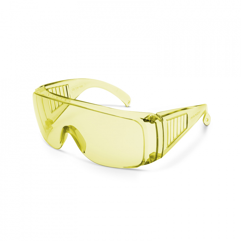Ochelari de protectie profesionali, anti-UV - galben 10382YE