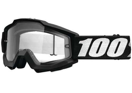 Ochelari Moto 100&amp; Accuri Enduro Tornado Negru / Alb 50202-059-02