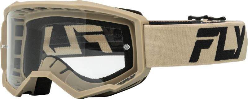 Ochelari Moto Unisex Focus Fly Racing Negru / Cachi Marimea OS FLY 37-51155