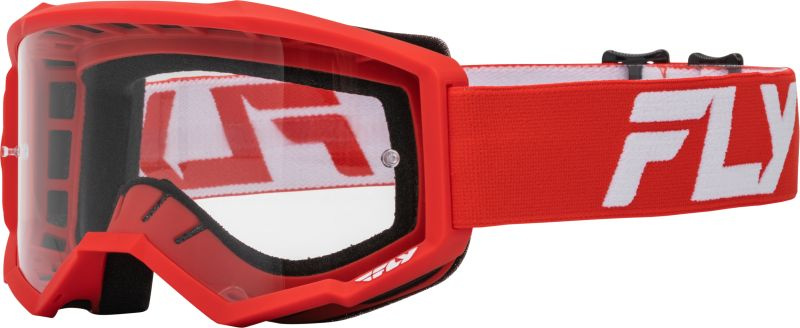 Ochelari Moto Unisex Focus Fly Racing Rosu / Alb Marimea OS FLY 37-51156