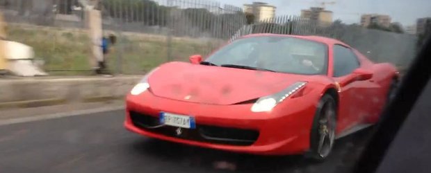 Odata cu un Ferrari 458 Italia Spider nu vine si indemanarea la volan