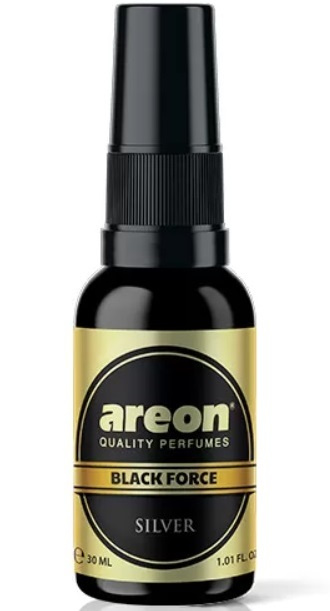 Odorizant Areon Perfume Spray Black Force 30 ML Silver
