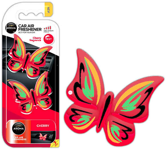 Odorizant Aroma Car Fancy Shapes Butterfly Cherry A83534