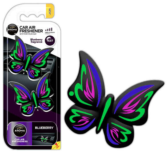 Odorizant Aroma Car Fancy Shapes Butterfly Blueberry A83532