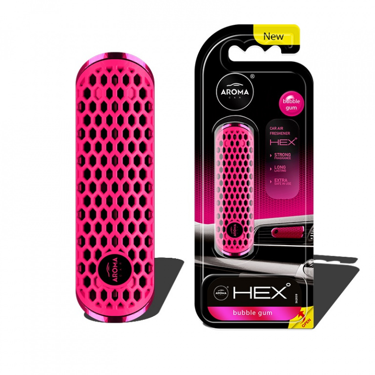 Odorizant Aroma Car Fancy Shapes Polymer Hex Bubble Gum A83582