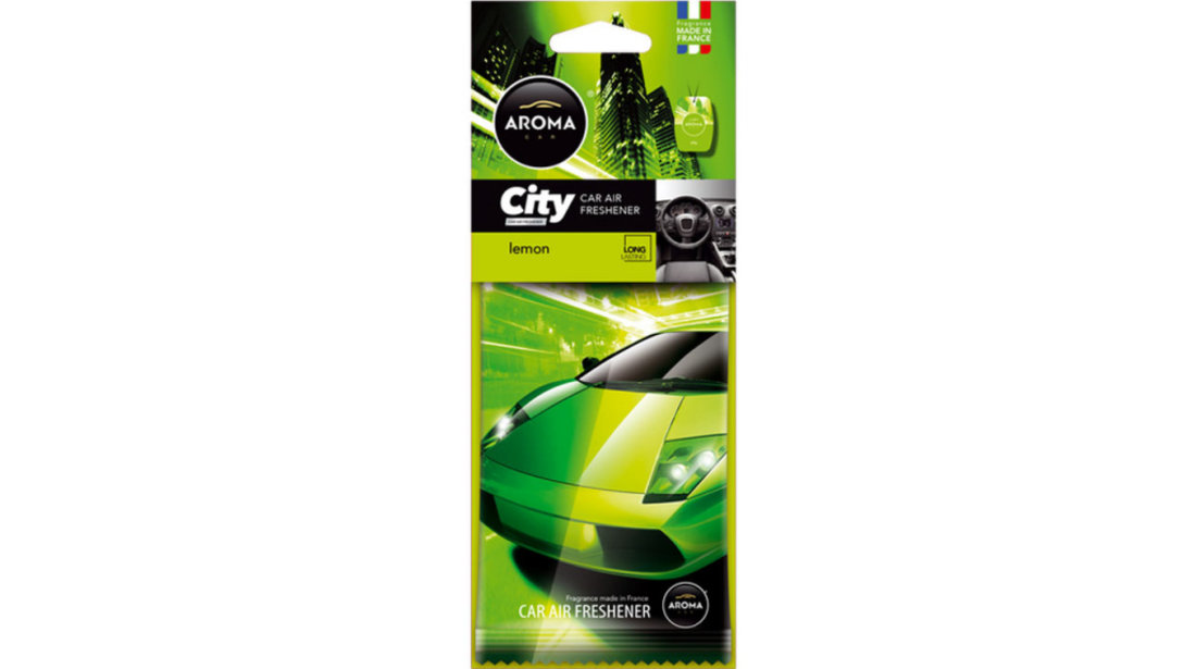 Odorizant Auto Aroma Car City Card Lemon Amio A92714