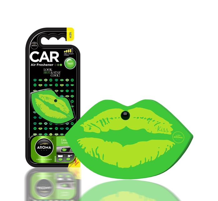 Odorizant Auto Aroma Car Lips Fancy Green Amio A92562