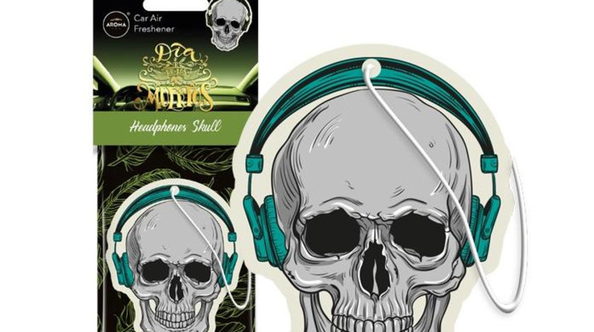 Odorizant Auto AROMA DIA DE LOS MUERTOS Headphones Skull AVX-AMA83277