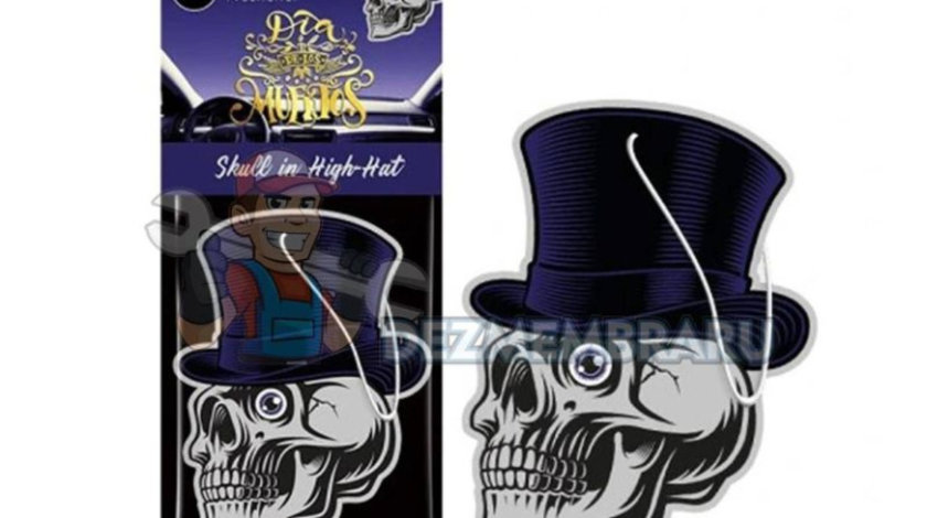 Odorizant auto MUERTOS Skull in Hat Black Oud