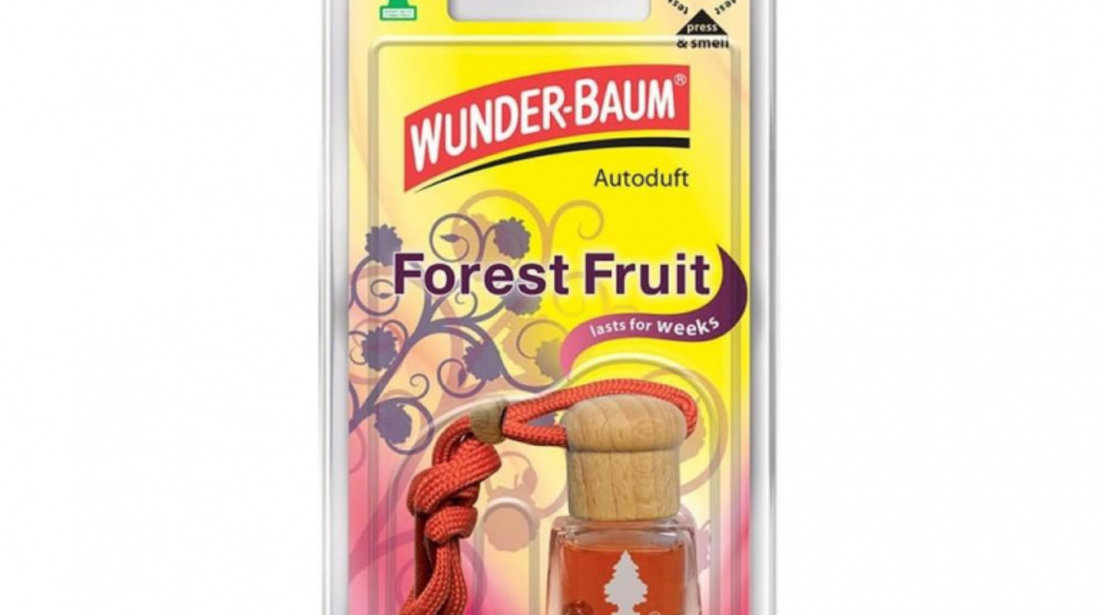 Odorizant auto sticluta wunder-baum forest fruit UNIVERSAL Universal #6 7612720831432