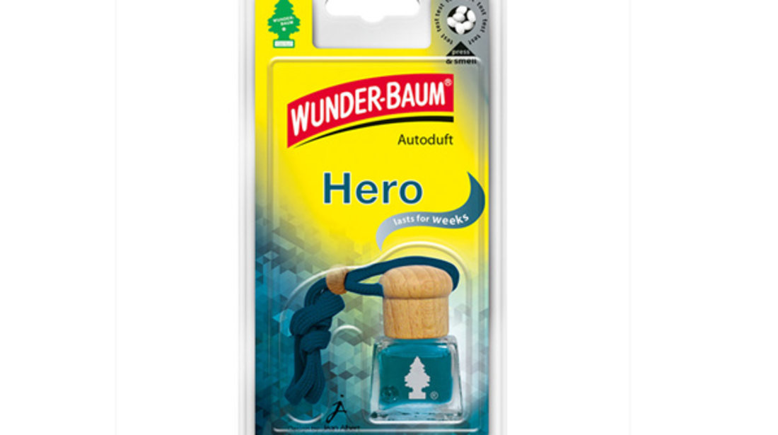 ODORIZANT AUTO STICLUTA WUNDER-BAUM HERO 7612720831043 WUNDER-BAUM