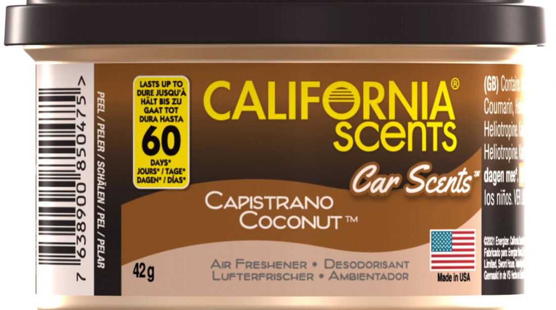 Odorizant California Scents® Car Scents Capistrano Coconut 42G AMT34-017