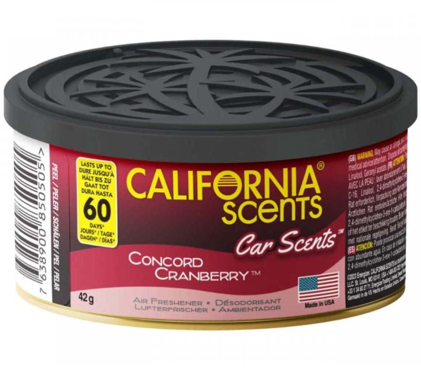 Odorizant California Scents® Car Scents Concord Cranberry 42G