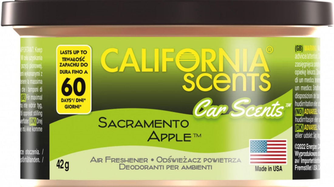 Odorizant California Scents® Car Scents Sacramento Apple 42G AMT34-042