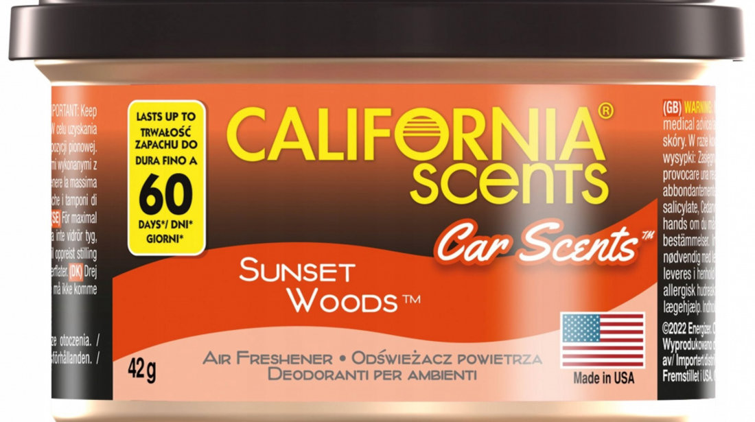 Odorizant California Scents® Car Scents Sunset Woods 42G