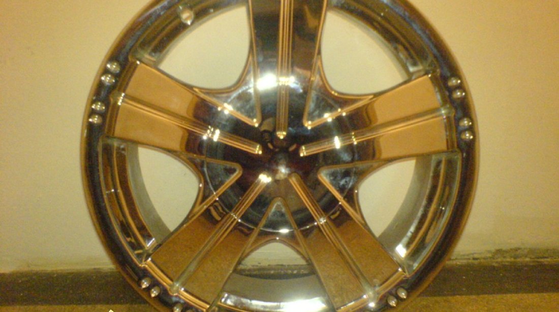 OFERTA Jante Cromate Noi 17 4x100si4x108BMW Audi Renault Ford Opel PeugeotVW Logan