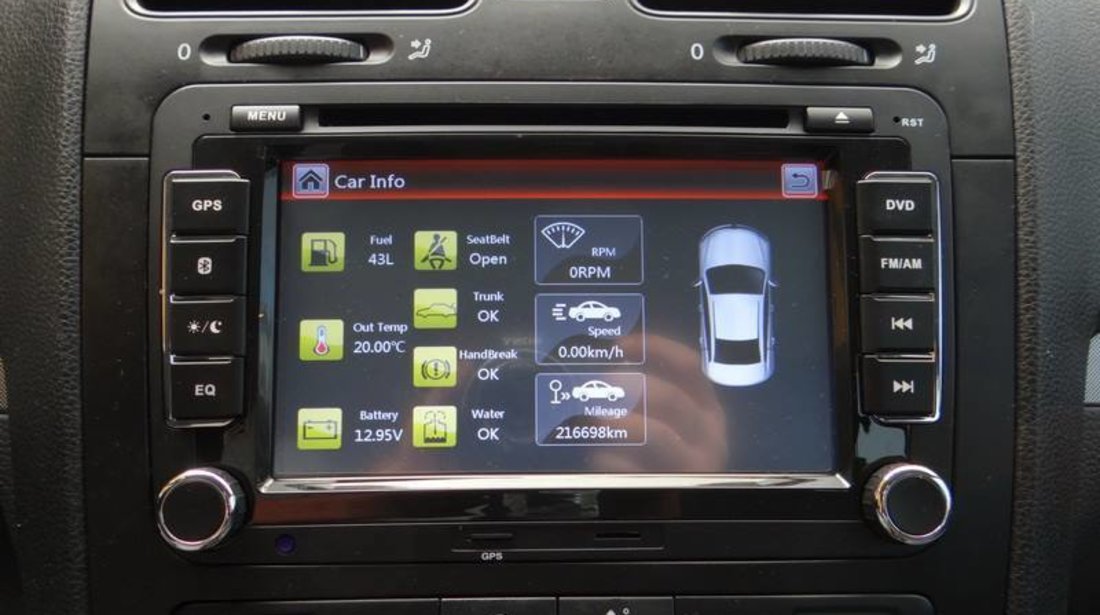 OFERTA! NAVIGATIE DEDICATA VOLKSWAGEN SKODA SEAT NAVD-723V V4 DVD GPS TV CARKIT CAMERA CADOU