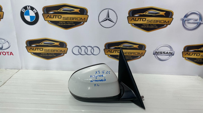 Oglinda completa dr BMW X3 F25 2013-2016 retractabila si cu sticla heliomata
