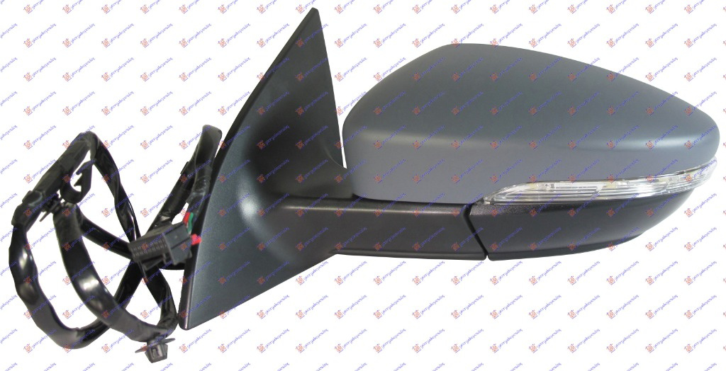 Oglinda Completa Electrica Incalzita Grunduita Stanga VW Scirocco 2008 2009 2010 2011 2012 2013 2014