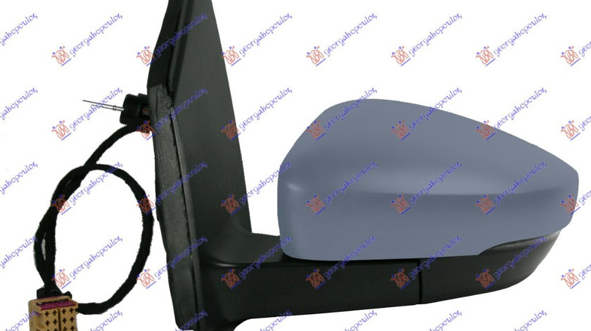 Oglinda Completa Exterioara Mecanica Grunduita Stanga VW Cross Polo 2009 2010 2011 2012 2013 2014 2015 2016