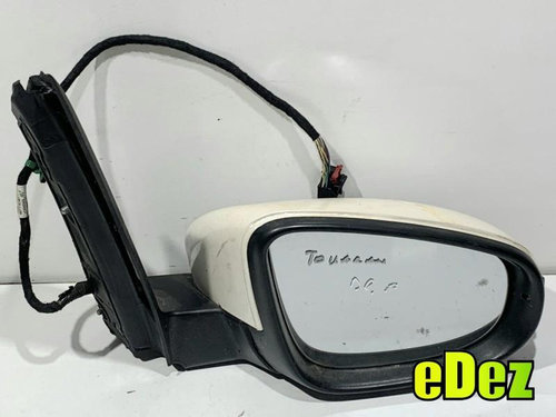 Oglinda dreapta 13 pini culoare crem Volkswagen Touran facelift (2010-2015) [1t3] 1T1857508AC