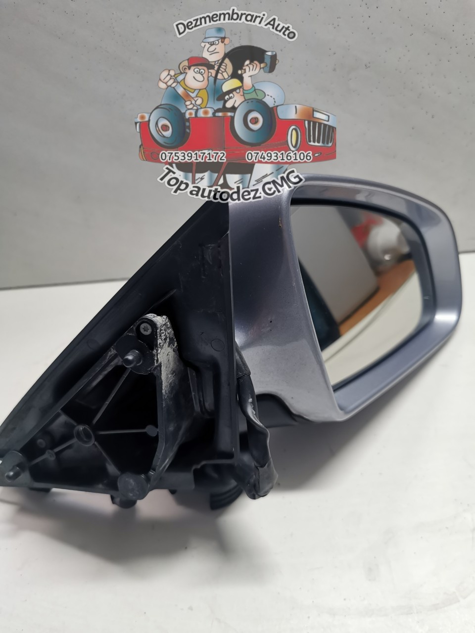 Oglinda dreapta Audi A3 8P albastru LY7H europa electrica cu incalzire