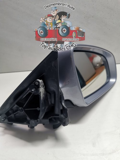 Oglinda dreapta Audi A3 8P albastru LY7H europa electrica cu incalzire