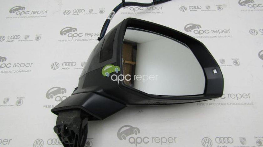 Oglinda dreapta - Audi Q7 4M - cu Side Assist