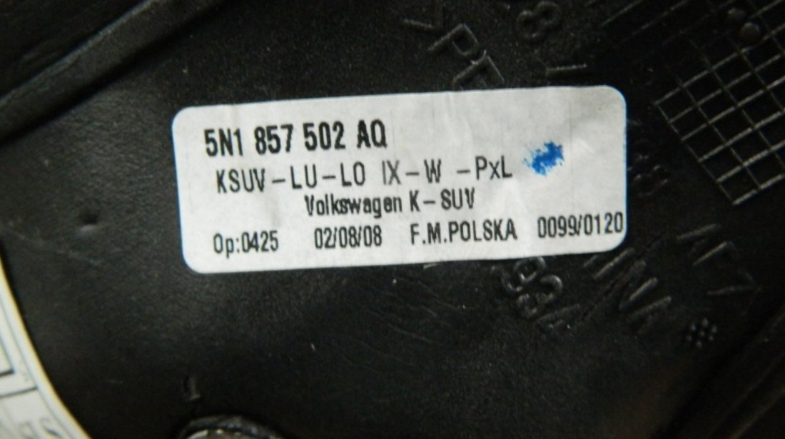 Oglinda dreapta cu lumina ambientala VW Tiguan 5N cod: 5N1857502AQ