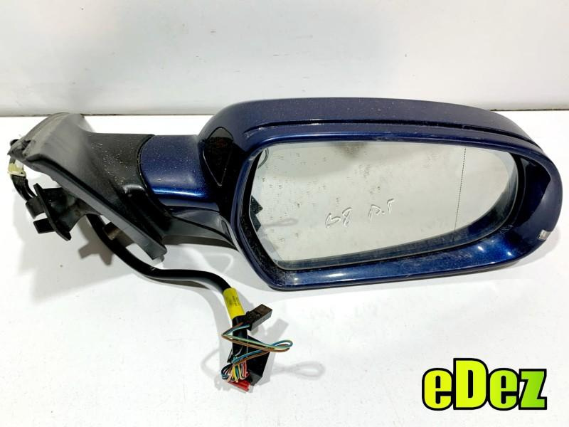 Oglinda dreapta cu side assist culoare albastra - lx5q Audi A4 facelift (2011-2015) [B8.5] 8K1857410AJ