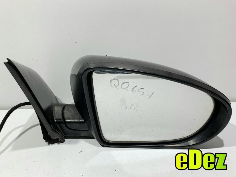 Oglinda dreapta culoare negru - z11 Nissan Qashqai facelift (2010-2013) [NJ10]