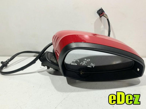 Oglinda dreapta electrica 12 pini culoare rosie - ly3u Audi A4 (2015-2019) [8W2, B9] 8W1857410D