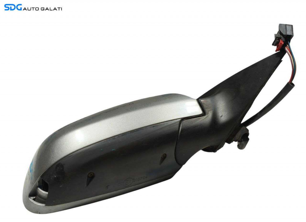 Oglinda Dreapta Electrica Audi A6 C6 4F 2004 - 2011 Cod 010754 Culoare Argintie (Fisura Sub Capac) [LR1543]