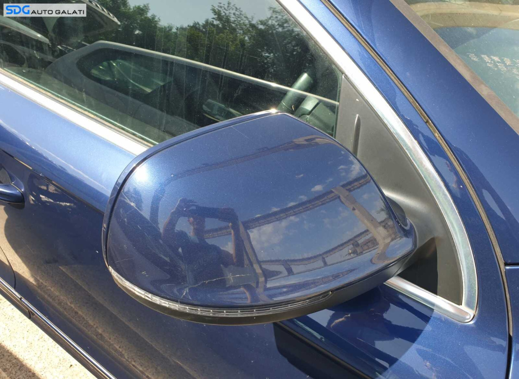 Oglinda Dreapta Electrica cu Pliere Rabatare Audi Q7 Facelift 2007 - 2015 Culoare LZ5E [C6312]
