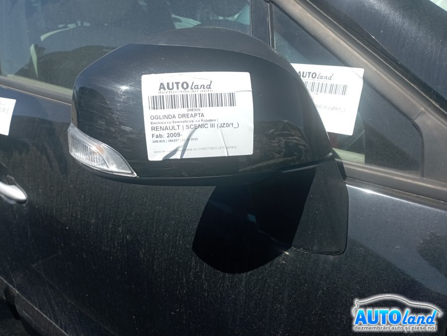 Oglinda Dreapta Electrica cu Semnalizare, cu Rabatare Renault SCENIC III JZ0/1 2009