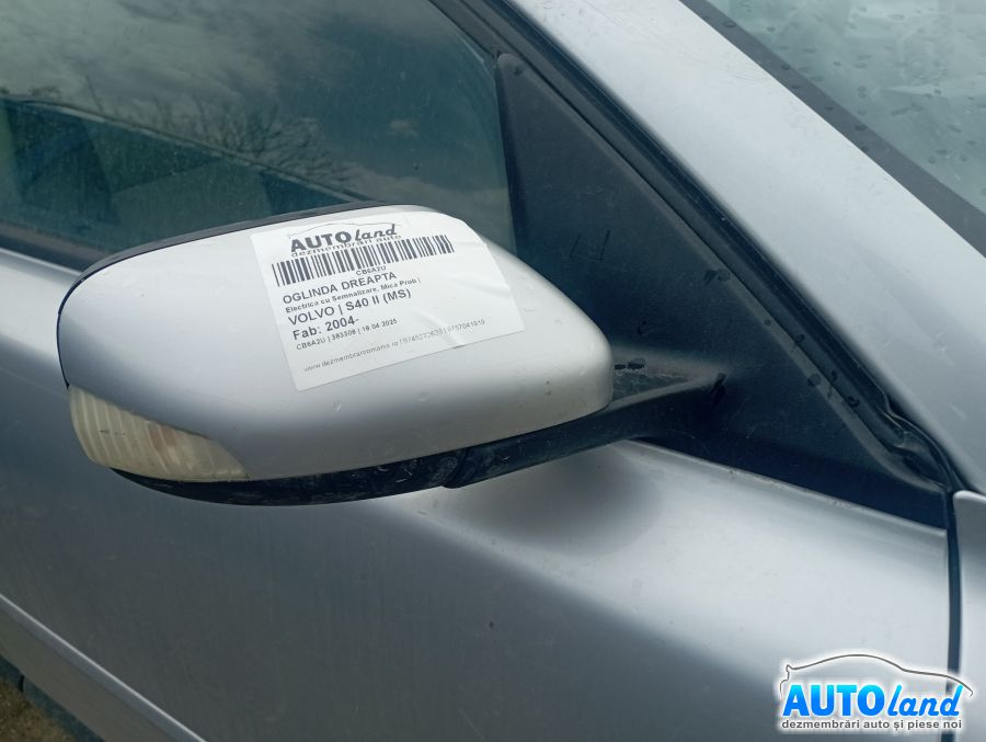Oglinda Dreapta Electrica cu Semnalizare, Mica Prob Volvo S40 II MS 2004