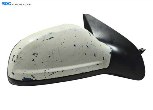 Oglinda Dreapta Manuala Opel Astra H 2004 - 2010 Cod 010806 Culoare Alb (Fara Oglinda) [LR1532]