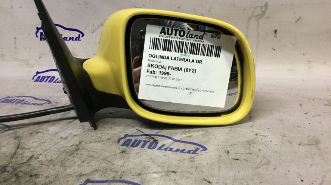 Oglinda Dreapta Mecanica Skoda FABIA 6Y2 1999