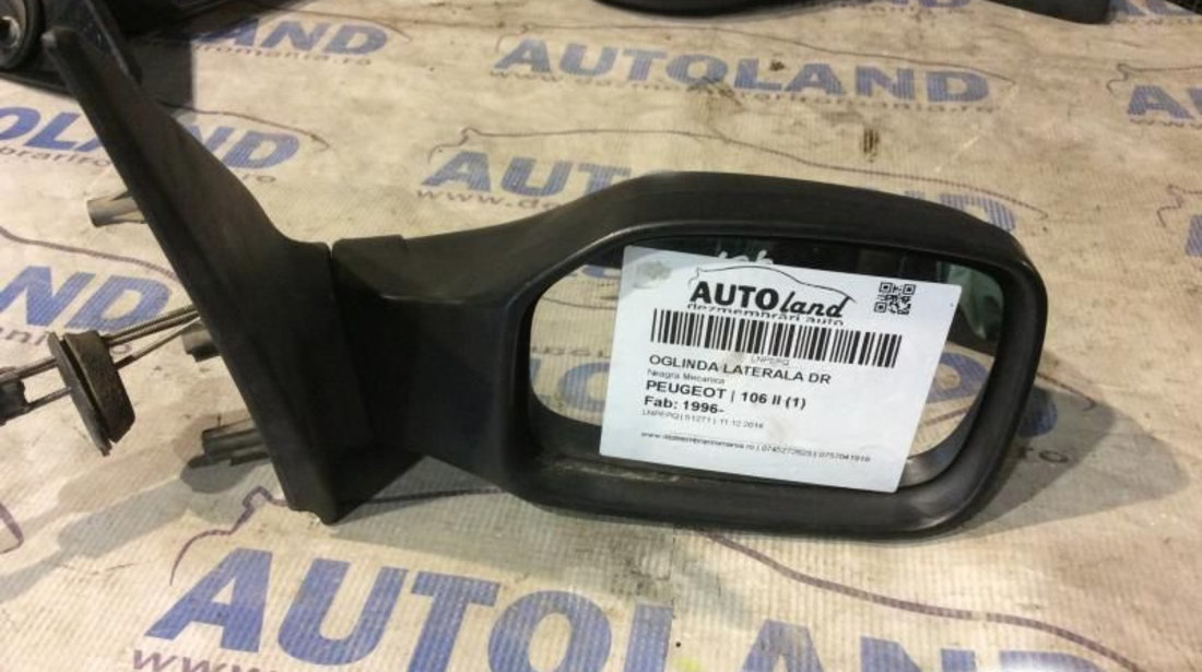 Oglinda Dreapta Neagra Mecanica Peugeot 106 II 1 1996