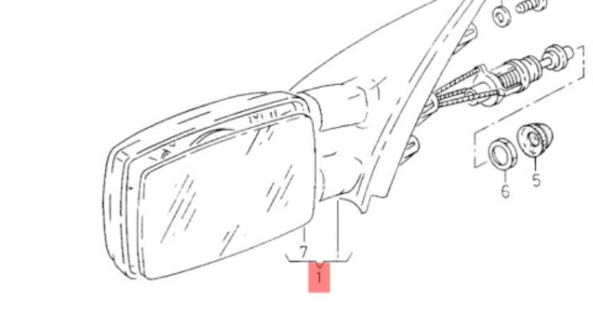Oglinda dreapta Seat Inca 1.9 SDI 1Y 2002 OEM 6K9857502C