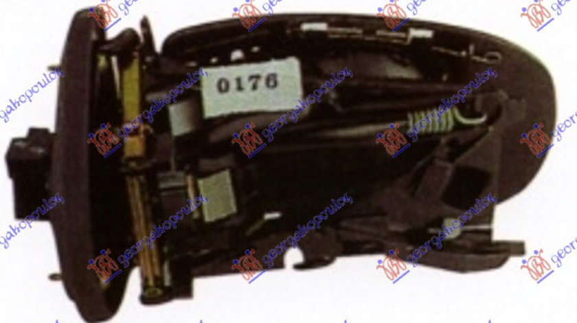 Oglinda Electrica Cu Incalzire Pregatita Pentru Vopsit - Mercedes C Class (W203) Sdn/S.W. 2000 , 2038104576