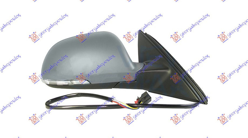 Oglinda Electrica Cu Incalzire Pregatita Pentru Vopsit - Skoda Superb 2008 , 3t1857508bh