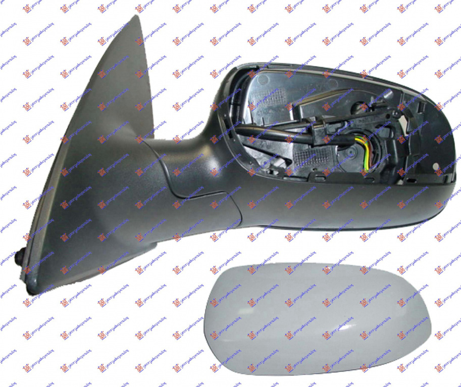 Oglinda Electrica Cu Incalzire Pregatita Pentru Vopsit - Opel Corsa C2000 2001 , 1428304