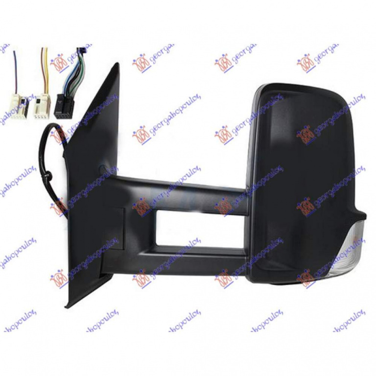 Oglinda Electrica Cu Incalzire Pregatita Pentru Vopsit - Mercedes Sprinter Vs30 (W907) 2018 , A9108108602