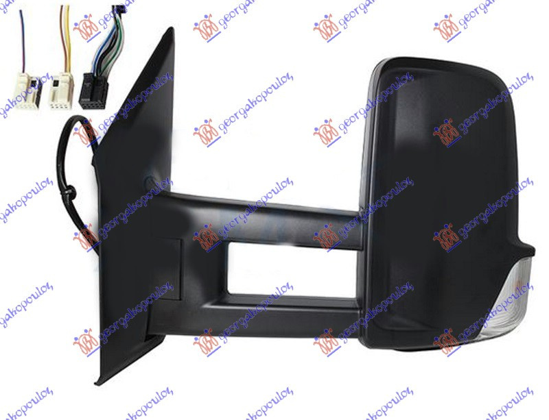 Oglinda Electrica Cu Incalzire Pregatita Pentru Vopsit - Mercedes Sprinter Vs30 (W907) 2018 , A9108108502