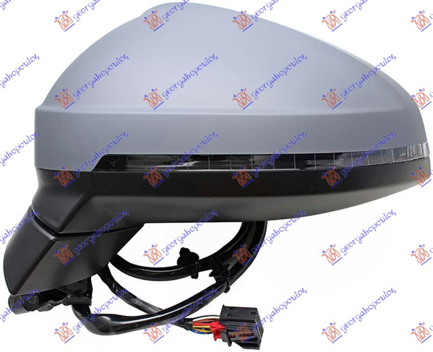 Oglinda Electrica Cu Incalzire Pregatita Pentru Vopsit - Audi A4 2012 , 8w1857409t