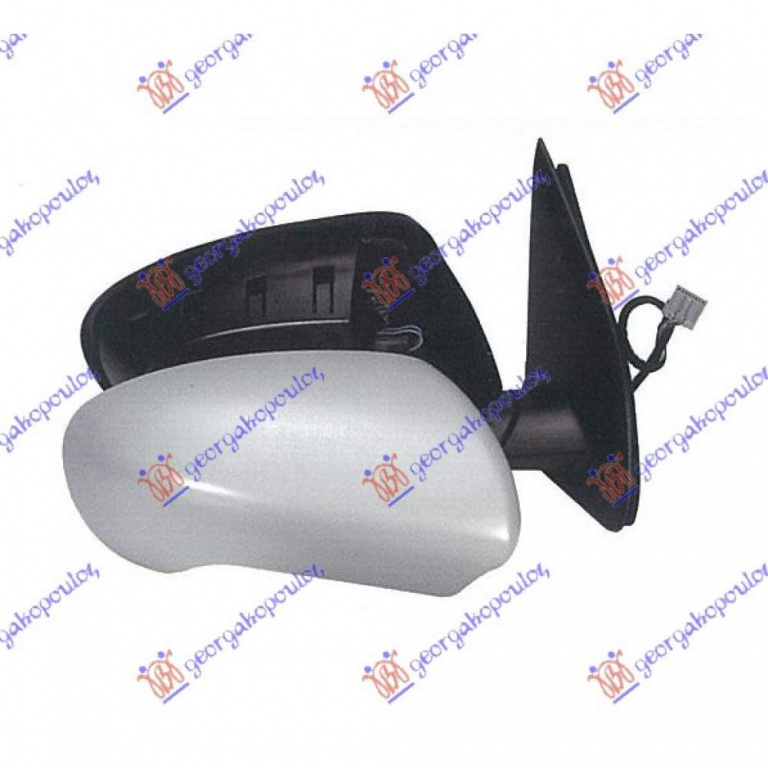 Oglinda Electrica Cu Incalzire Pregatita Pentru Vopsit - Nissan Qashqai 2010 , 96301br72a