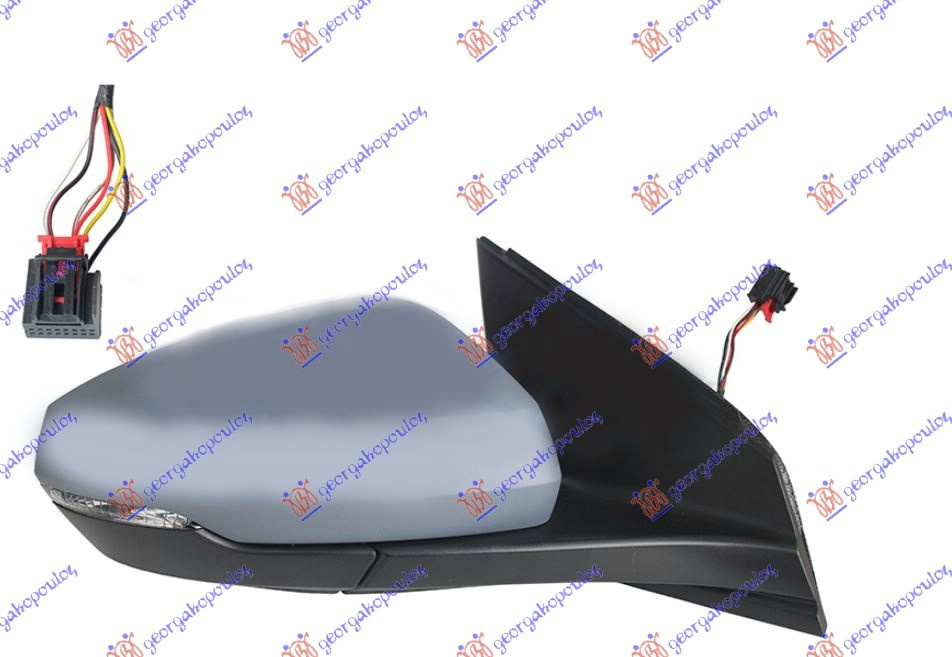 Oglinda Electrica Cu Incalzire Pregatita Pentru Vopsit - Vw Polo 2017 , 2g1857508e9b9