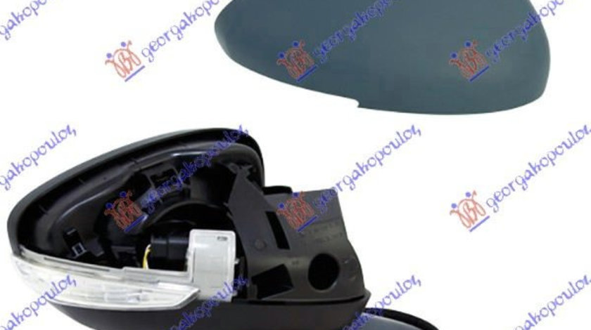 Oglinda Electrica Cu Incalzire Rabatabila Si Memorie Pregatita Pentru Vopsit - Peugeot 508 2011 , 8154sl